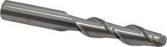 Accupro - 1/2" Diam, 2" LOC, 2 Flute Solid Carbide Ball End Mill - Uncoated, Single End, 4" OAL, 1/2" Shank Diam, Spiral Flute - USA Tool & Supply