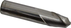 Accupro - 5/8" Diam, 7/8" LOC, 2 Flute Solid Carbide Ball End Mill - Uncoated, Single End, 3" OAL, 5/8" Shank Diam, Spiral Flute - USA Tool & Supply