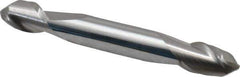 Accupro - 5/16" Diam, 1/2" LOC, 2 Flute Solid Carbide Ball End Mill - Uncoated, Double End, 2-1/2" OAL, 5/16" Shank Diam, Spiral Flute - USA Tool & Supply