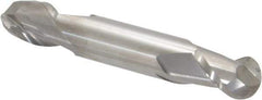 Accupro - 7/16" Diam, 9/16" LOC, 2 Flute Solid Carbide Ball End Mill - Uncoated, Double End, 2-3/4" OAL, 7/16" Shank Diam, Spiral Flute - USA Tool & Supply