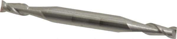 Accupro - 9/64", 5/16" LOC, 3/16" Shank Diam, 2" OAL, 2 Flute, Solid Carbide Square End Mill - Double End, Uncoated, Spiral Flute, 40° Helix, Centercutting, Right Hand Cut, Right Hand Flute - USA Tool & Supply