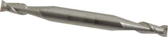 Accupro - 9/64", 5/16" LOC, 3/16" Shank Diam, 2" OAL, 2 Flute, Solid Carbide Square End Mill - Double End, Uncoated, Spiral Flute, 40° Helix, Centercutting, Right Hand Cut, Right Hand Flute - USA Tool & Supply