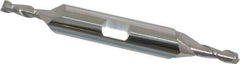 Accupro - 5/32", 7/16" LOC, 3/8" Shank Diam, 3" OAL, 2 Flute, Solid Carbide Square End Mill - Double End, Uncoated, Spiral Flute, 40° Helix, Centercutting, Right Hand Cut, Right Hand Flute - USA Tool & Supply