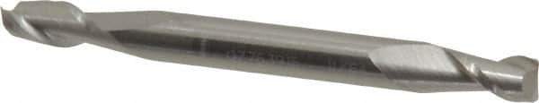 Accupro - 11/64", 5/16" LOC, 3/16" Shank Diam, 2" OAL, 2 Flute, Solid Carbide Square End Mill - Double End, Uncoated, Spiral Flute, 40° Helix, Centercutting, Right Hand Cut, Right Hand Flute - USA Tool & Supply