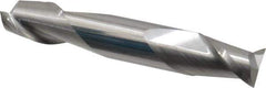 Accupro - 7/16", 9/16" LOC, 7/16" Shank Diam, 2-3/4" OAL, 2 Flute, Solid Carbide Square End Mill - Double End, Uncoated, Spiral Flute, 40° Helix, Centercutting, Right Hand Cut, Right Hand Flute - USA Tool & Supply
