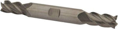 Accupro - 7/16", 7/8" LOC, 1/2" Shank Diam, 4" OAL, 4 Flute, Solid Carbide Square End Mill - Double End, Uncoated, Spiral Flute, 40° Helix, Centercutting, Right Hand Cut, Right Hand Flute - USA Tool & Supply