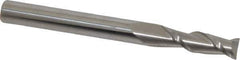 Accupro - 15/64", 3/4" LOC, 1/4" Shank Diam, 2-1/2" OAL, 2 Flute, Solid Carbide Square End Mill - Single End, Uncoated, Spiral Flute, 40° Helix, Centercutting, Right Hand Cut, Right Hand Flute - USA Tool & Supply