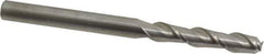 Accupro - 5/16", 1-5/8" LOC, 5/16" Shank Diam, 4" OAL, 2 Flute, Solid Carbide Square End Mill - Single End, Uncoated, Spiral Flute, 40° Helix, Centercutting, Right Hand Cut, Right Hand Flute - USA Tool & Supply