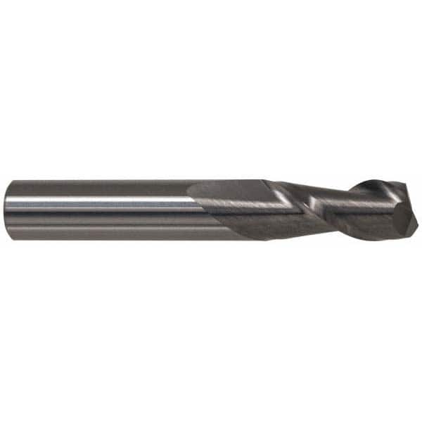 Accupro - 1", 2-1/4" LOC, 1" Shank Diam, 5" OAL, 2 Flute, Solid Carbide Square End Mill - USA Tool & Supply