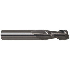 Accupro - 11mm, 14mm LOC, 12mm Shank Diam, 76mm OAL, 2 Flute, Solid Carbide Square End Mill - USA Tool & Supply