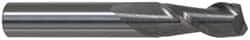 Accupro - 1", 1-3/4" LOC, 1" Shank Diam, 4" OAL, 2 Flute, Solid Carbide Square End Mill - Single End, Uncoated, Spiral Flute, 40° Helix, Centercutting, Right Hand Cut, Right Hand Flute - USA Tool & Supply