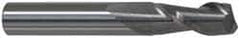 Accupro - 3/4", 1-1/2" LOC, 3/4" Shank Diam, 4" OAL, 2 Flute, Solid Carbide Square End Mill - Single End, Uncoated, Spiral Flute, 40° Helix, Centercutting, Right Hand Cut, Right Hand Flute - USA Tool & Supply