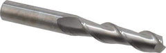 Accupro - 1/2", 2" LOC, 1/2" Shank Diam, 4" OAL, 2 Flute, Solid Carbide Square End Mill - Single End, Uncoated, Spiral Flute, 40° Helix, Centercutting, Right Hand Cut, Right Hand Flute - USA Tool & Supply