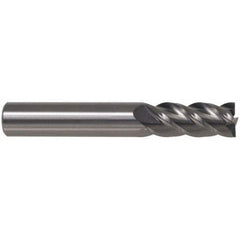 Accupro - 1", 2" LOC, 1" Shank Diam, 4-1/2" OAL, 4 Flute, Powdered Metal Square End Mill - USA Tool & Supply