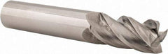 Accupro - 1/2", 1" LOC, 1/2" Shank Diam, 3" OAL, 4 Flute, Solid Carbide Square End Mill - Single End, Uncoated, Spiral Flute, 40° Helix, Centercutting, Right Hand Cut, Right Hand Flute - USA Tool & Supply