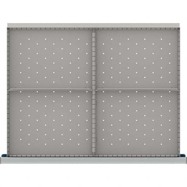 LISTA - 4-Compartment Drawer Divider Layout for 3.15" High Drawers - USA Tool & Supply