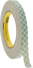 3M - 1/2" x 36 Yd Rubber Adhesive Double Sided Tape - USA Tool & Supply