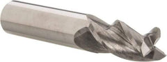Accupro - 5/8", 1-1/4" LOC, 5/8" Shank Diam, 3-1/2" OAL, 3 Flute, Solid Carbide Square End Mill - Single End, Uncoated, Spiral Flute, 37° Helix, Centercutting, Right Hand Cut, Right Hand Flute - USA Tool & Supply