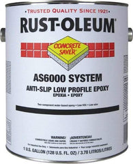 Rust-Oleum - 1 Gal Kit Gloss Navy Gray Antislip Epoxy - 80 to 100 Sq Ft/Gal Coverage, <100 g/L VOC Content - USA Tool & Supply