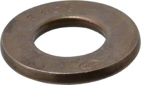 Value Collection - 1/2" Screw, Grade SAE 1035-1050 Steel Structural Flat Washer - 17/32" ID x 1-1/16" OD, Plain Finish - USA Tool & Supply