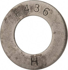 Value Collection - 1-1/4" Screw, Grade SAE 1035-1050 Steel Structural Flat Washer - 1-3/8" ID x 2-1/2" OD, Plain Finish - USA Tool & Supply