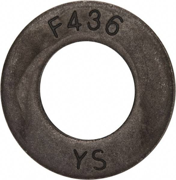 Value Collection - 7/8" Screw, Grade SAE 1035-1050 Steel Structural Flat Washer - 15/16" ID x 1-3/4" OD, Plain Finish - USA Tool & Supply
