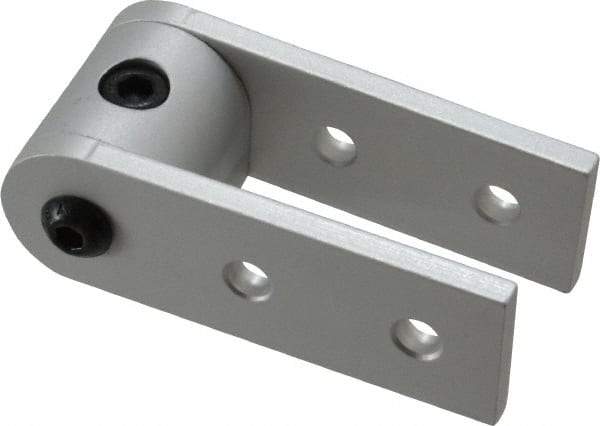 80/20 Inc. - 3" High, Open Shelving 90° 3" Arm Pivot - Aluminum, Use with Series 10 & Bolt Kit 3393 - USA Tool & Supply