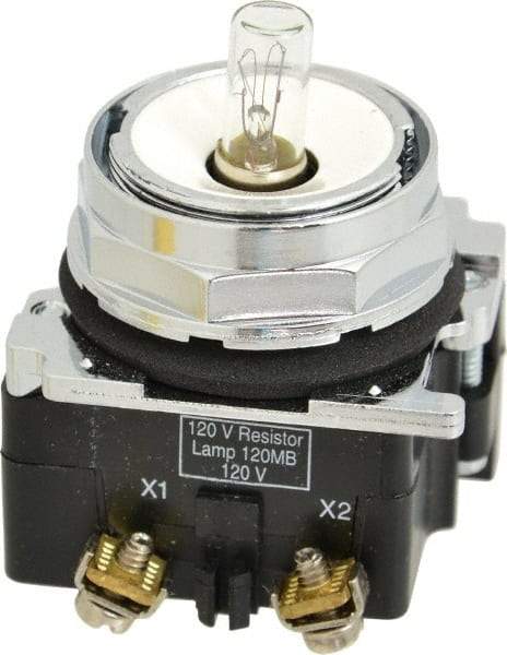 Eaton Cutler-Hammer - 120 VAC/VDC Incandescent Indicating Light - Oiltight, Watertight - USA Tool & Supply