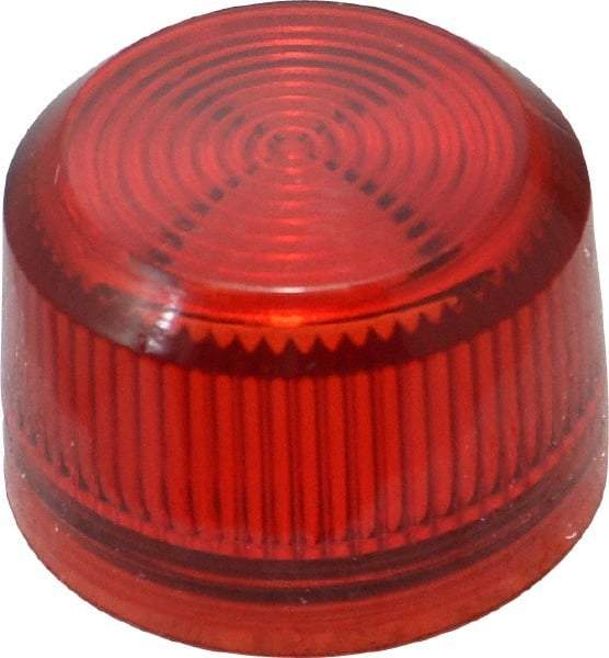 Eaton Cutler-Hammer - Round Pilot and Indicator Light Lens - Red - USA Tool & Supply