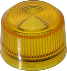 Eaton Cutler-Hammer - Round Pilot and Indicator Light Lens - Yellow - USA Tool & Supply