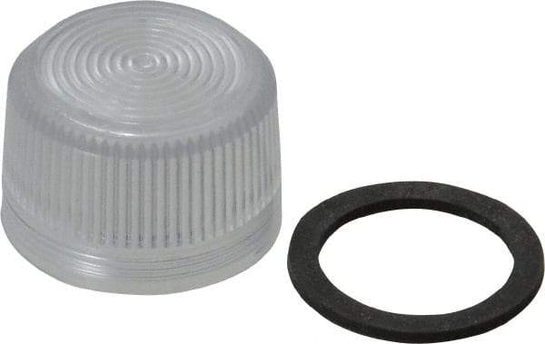 Eaton Cutler-Hammer - Round Pilot and Indicator Light Lens - Clear - USA Tool & Supply