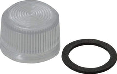 Eaton Cutler-Hammer - Round Pilot and Indicator Light Lens - Clear - USA Tool & Supply
