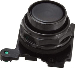 Eaton Cutler-Hammer - Flush Pushbutton Switch Operator - Black, Round Button, Nonilluminated - USA Tool & Supply