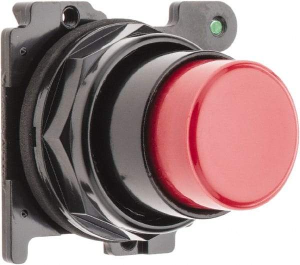 Eaton Cutler-Hammer - Extended Straight Pushbutton Switch Operator - Red, Round Button, Nonilluminated - USA Tool & Supply