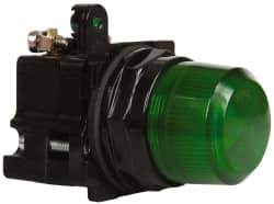 Eaton Cutler-Hammer - 120 VAC Green Lens Incandescent Indicating Light - Corrosion Resistant, Oiltight, Watertight - USA Tool & Supply