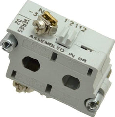 Eaton Cutler-Hammer - 0.5 Amp, Electrical Switch Contact Block - 120 VAC/VDC, Pressure Terminal, 30-1/2mm Hole, For Use with E34 Operators, Standard 10250T - USA Tool & Supply