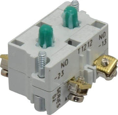 Eaton Cutler-Hammer - 2NO, 0.5 Amp, Electrical Switch Contact Block - 120 VAC/VDC, Pressure Terminal, 30-1/2mm Hole, For Use with E34 Operators, Standard 10250T - USA Tool & Supply