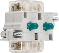 Eaton Cutler-Hammer - 2NO, 0.5 Amp, Electrical Switch Contact Block - 120 VAC/VDC, Pressure Terminal, 30-1/2mm Hole, For Use with E34 Operators, Standard 10250T - USA Tool & Supply