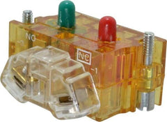 Eaton Cutler-Hammer - NO/NC, Electrical Switch Contact Block - 120 VAC/VDC, 30-1/2mm Hole, For Use with Cutler-Hammer 30mm Pushbuttons Switches - USA Tool & Supply