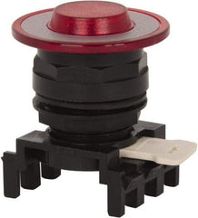 Eaton Cutler-Hammer - Pushbutton Switch Lens - Red, Round Button, Illuminated - USA Tool & Supply