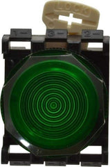 Eaton Cutler-Hammer - Round Pilot and Indicator Light Lens - Green, 25mm Lens Diameter - USA Tool & Supply