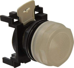 Eaton Cutler-Hammer - Round Pilot and Indicator Light Lens - White, 25mm Lens Diameter - USA Tool & Supply