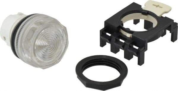 Eaton Cutler-Hammer - Round Pilot and Indicator Light Lens - Clear, 25mm Lens Diameter - USA Tool & Supply