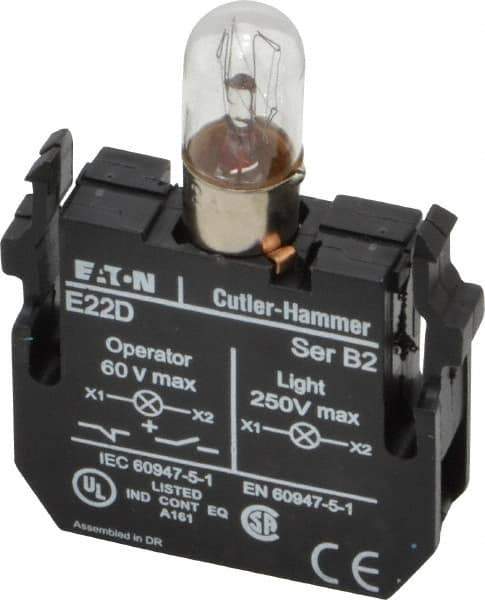 Eaton Cutler-Hammer - 120 VAC/VDC Incandescent Indicating Light - USA Tool & Supply