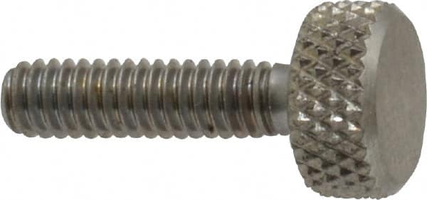 Gibraltar - #8-32 Knurled Shoulderless Grade 18-8 Stainless Steel Thumb Screw - USA Tool & Supply