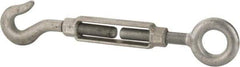 Made in USA - 4,200 Lb Load Limit, 1" Thread Diam, 6" Take Up, Steel Hook & Eye Turnbuckle - 21-1/4" Closed Length - USA Tool & Supply