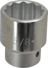 Proto - 1-5/8", 1" Drive, Standard Hand Socket - 12 Points, 3-1/4" OAL - USA Tool & Supply