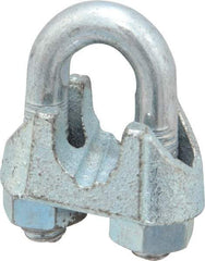 Value Collection - 5/16" Wire Rope U-Bolt Clip - Malleable Iron, Galvanized - USA Tool & Supply