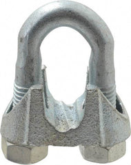 Value Collection - 5/8" Wire Rope U-Bolt Clip - Malleable Iron, Galvanized - USA Tool & Supply