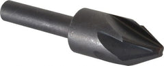 Keo - 1/2" Head Diam, 1/4" Shank Diam, 6 Flute 60° High Speed Steel Countersink - USA Tool & Supply